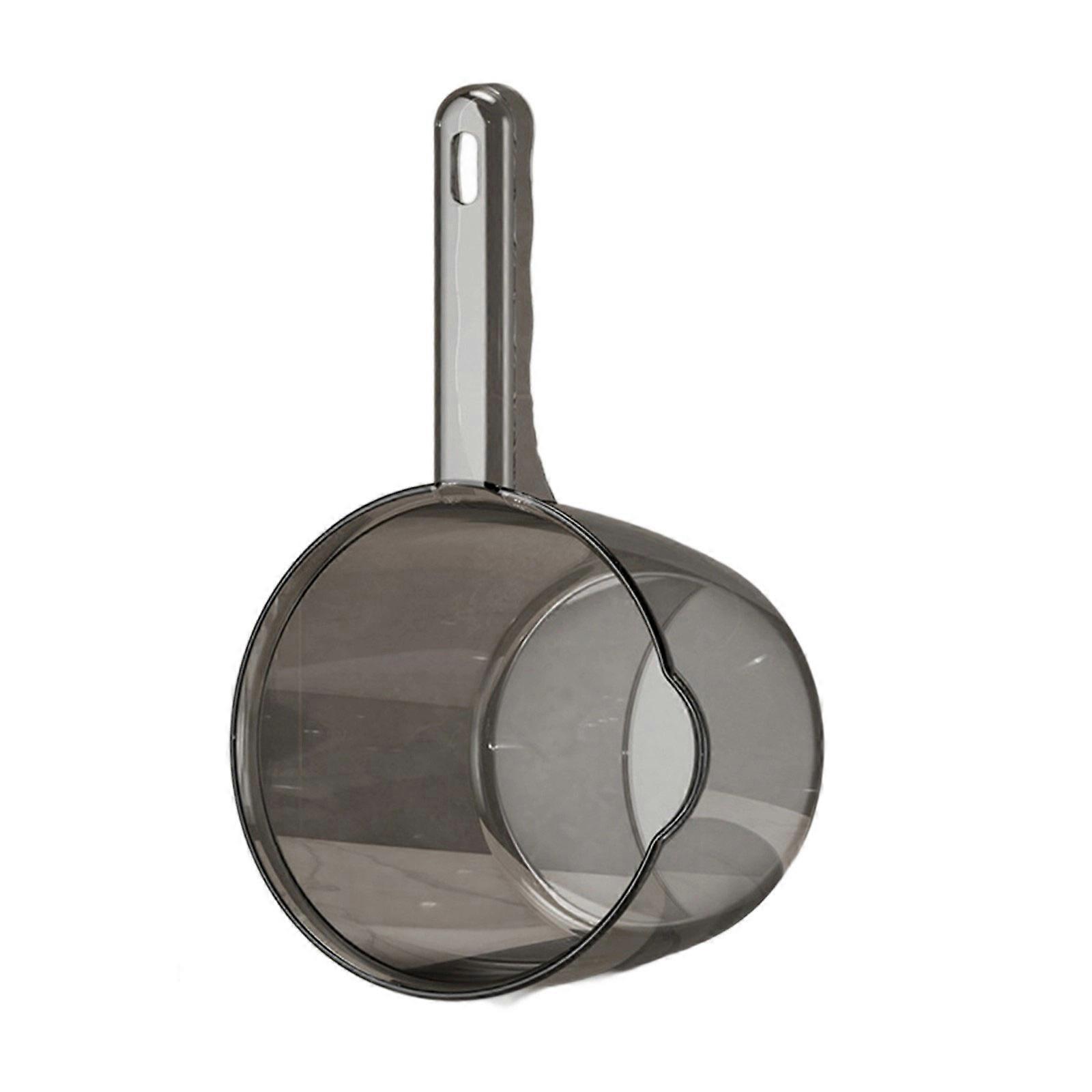 Oversized Leak Proof Plastic Ladle For Cooking High Efficiency See Through Water Dipper Bath Pitcher with Long Handle Multicolor