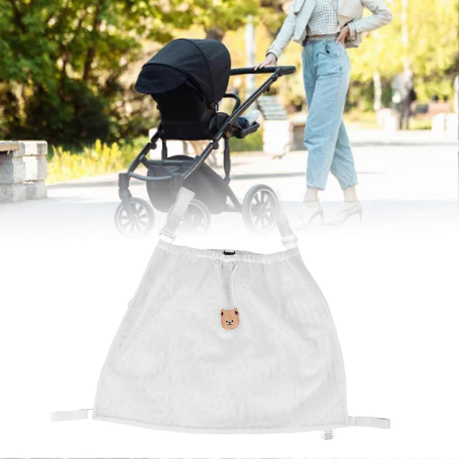 Waterproof White Baby Stroller Organizer Bag 50x67cm Polyester