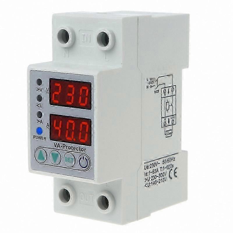 Voltage Protector with Current Limit and Voltmeter Functionality