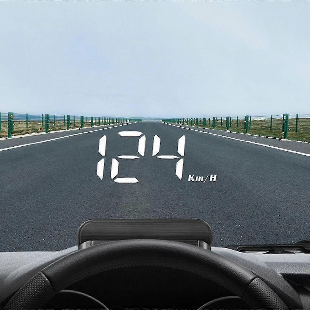Universal GPS Car Head Up Display with Speedometer, Compass, and OBD Diagnostics