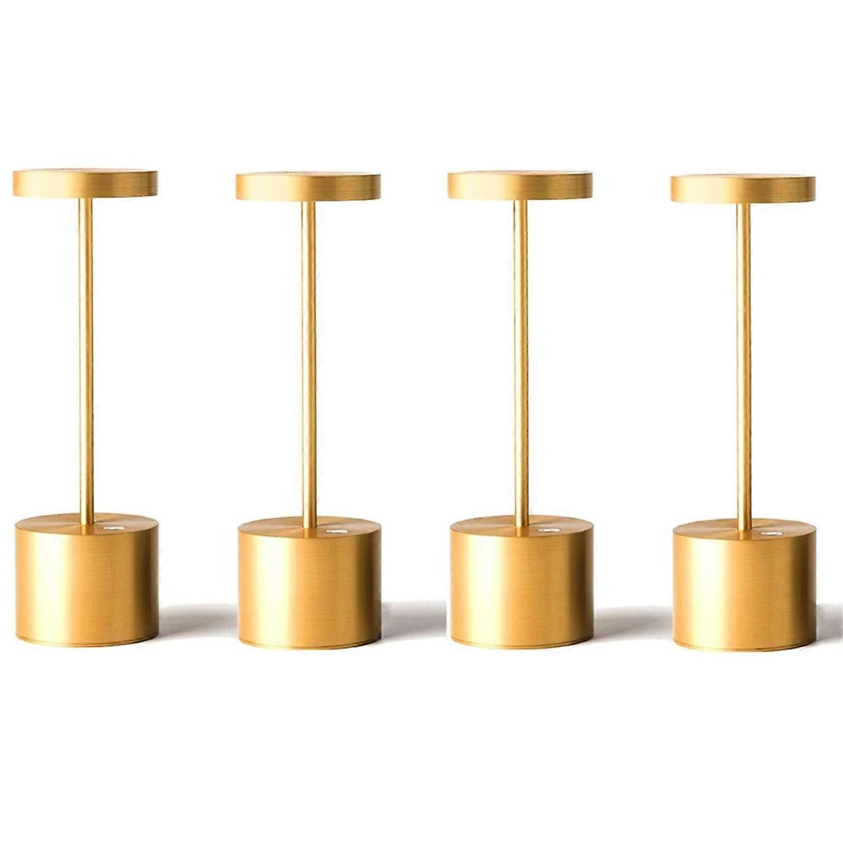 Cordless Table Lamp Rechargeable Dimmable LED Desk Lamp I-Beam Desk Lamp Bedside Lamp Portable Desk Lamp 4pcs