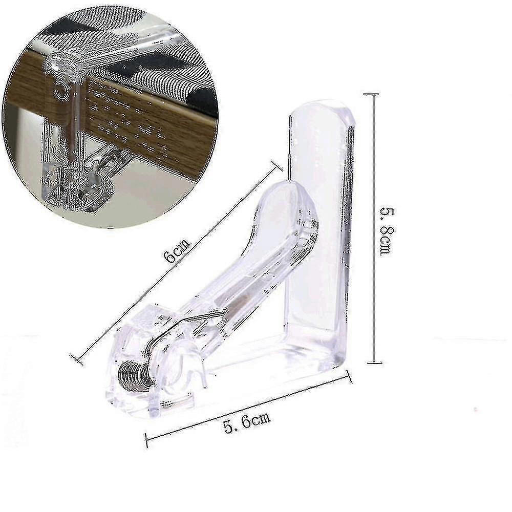Set Of 12 Transparent Plastic Tablecloth Clips For Tables Up To 20-40mm Thick