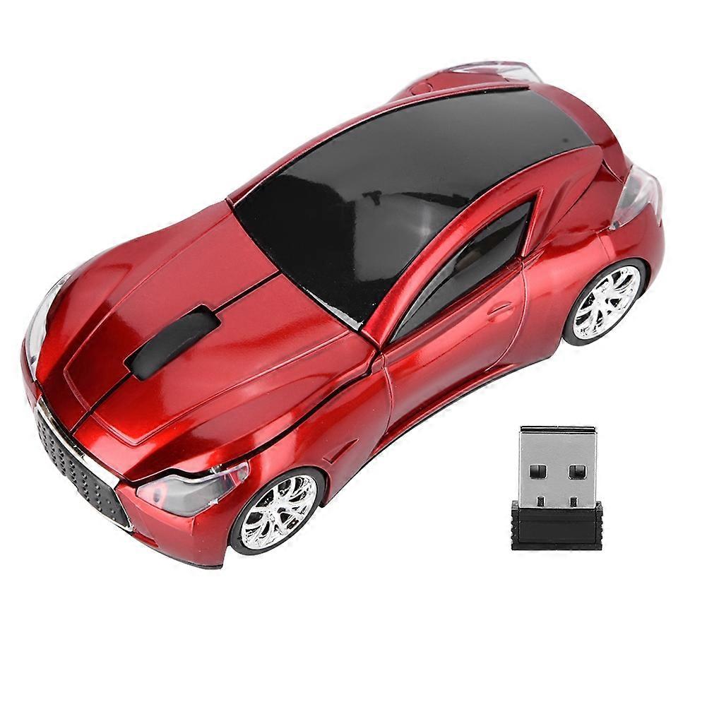 Originality Car Model Wireless USB 1200DPI 3D Optical Mouse For Laptop Desktop (Red)