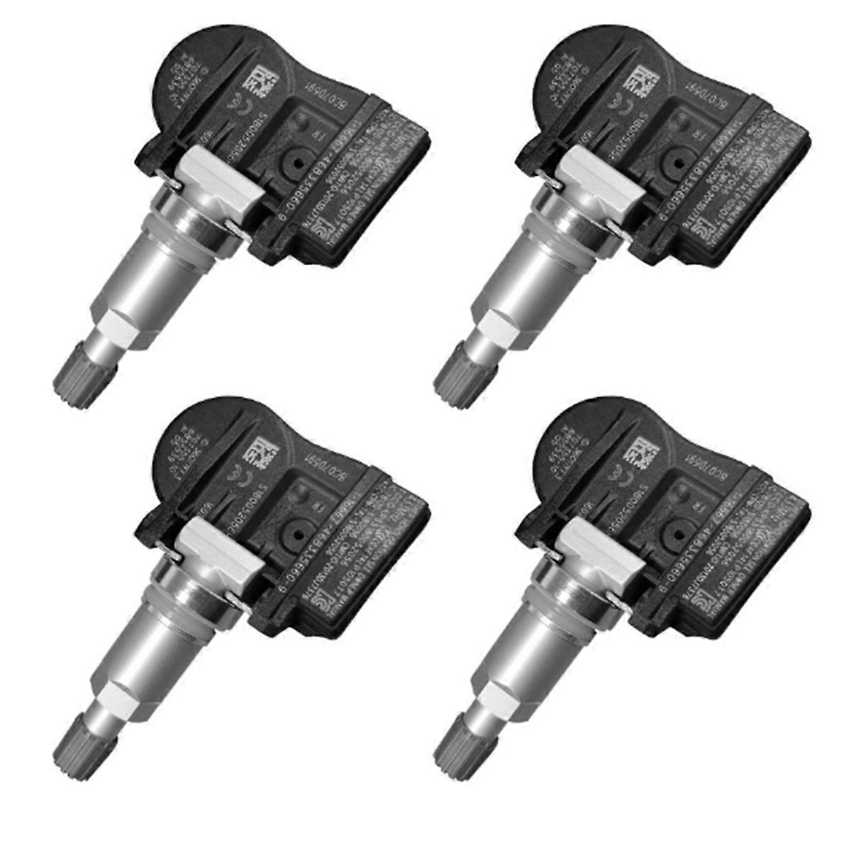 4Pcs 433MHz Car TPMS Sensor Tire Pressure Sensor Monitoring System 407000435R for Fluence 