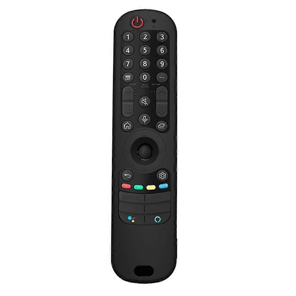 Soft Silicone Protective Remote Control Covers for LG Smart TV AN-MR21GC / MR21N / MR21GA(Black)