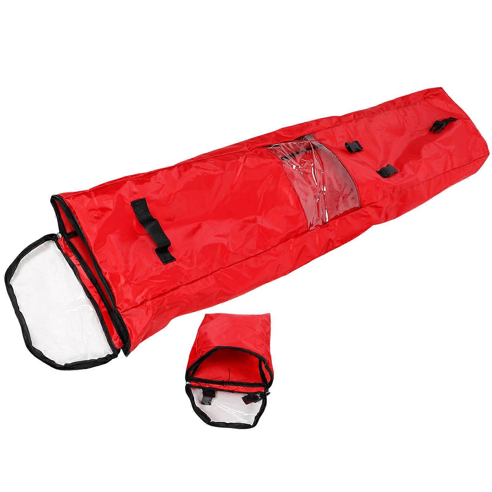 Christmas Wrapping Paper Storage Container 600D Oxford Cloth Waterproof Tear Resistant Rectangular 1Set