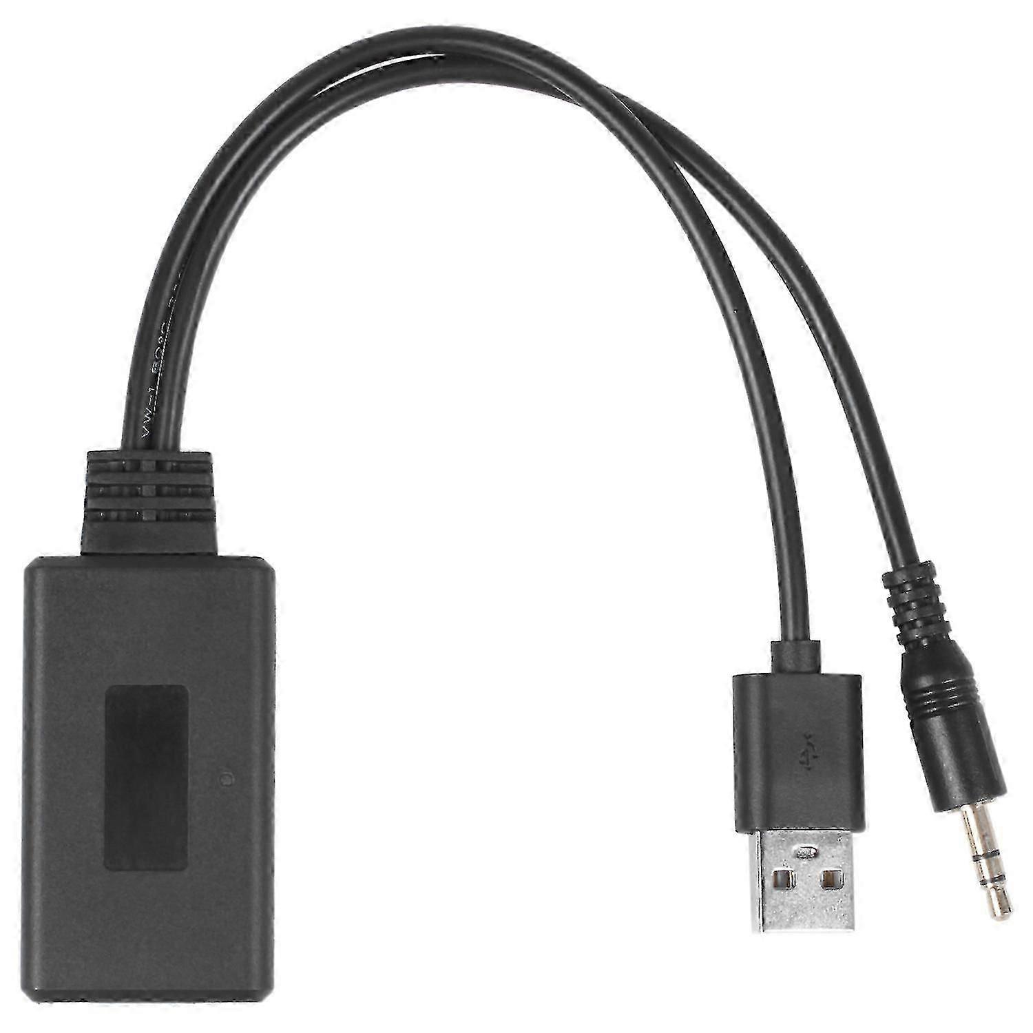 Car Wireless Bluetooth Module Music Adapter Auxiliary Receiver Aux Audio Usb 3.5mm Socket Compatible E90 E