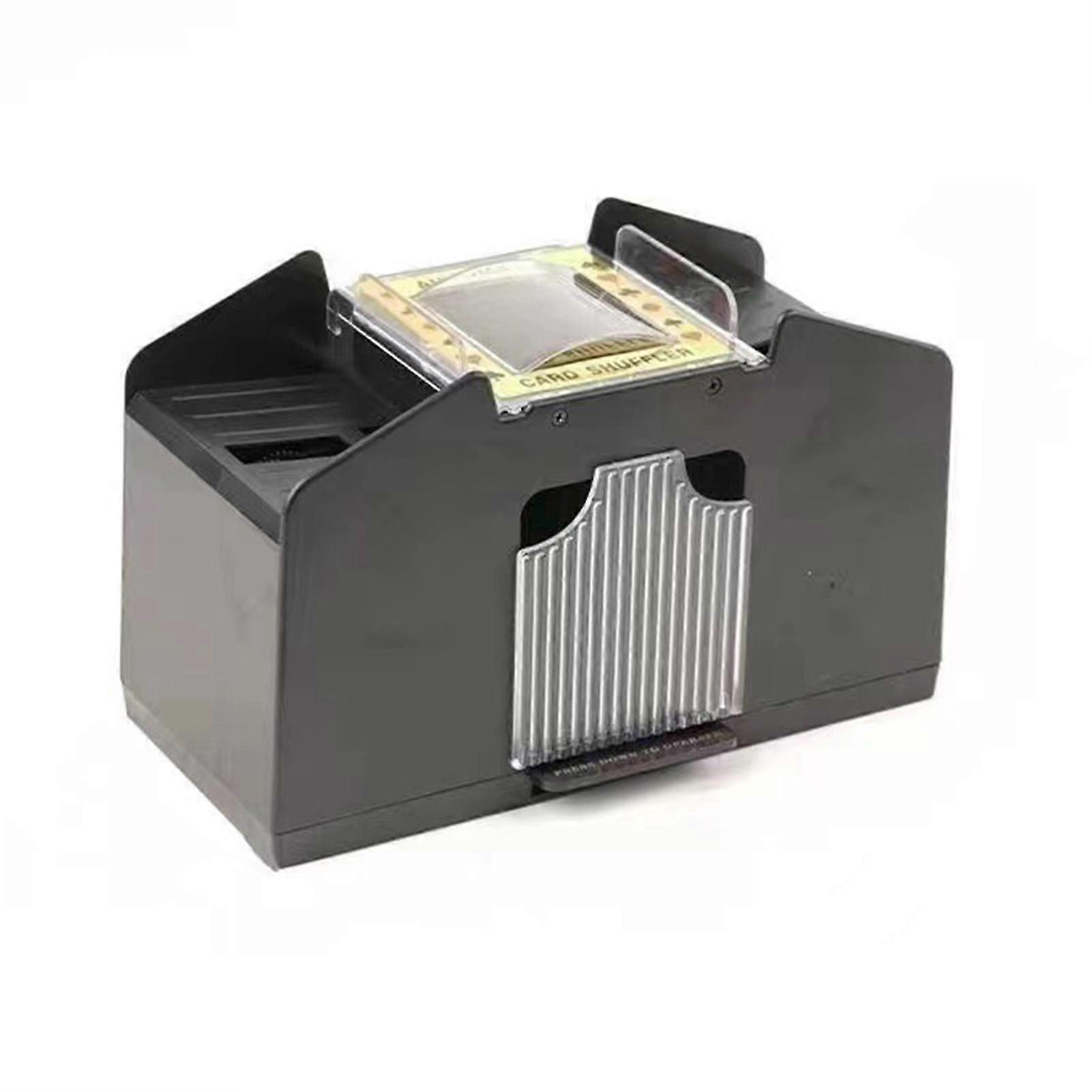 2-Decks/4-Decks Automatic Card Shuffler Easy Using Shuffling Device for Camping Trips