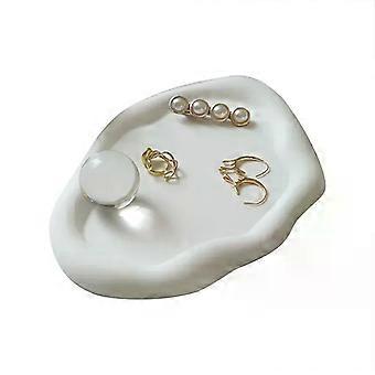 Gypsum Jewelry Display Tray Jewelry Holder Organizer Storage Irregular Disk Plate Ring Bracelet Necklace Jewelry Decoration