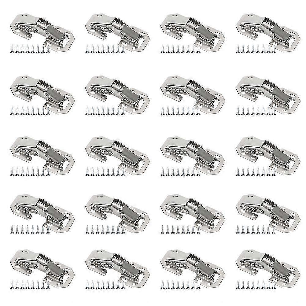 2025 Latest Model 20 Sets Hinges for Office Hardware NonPerforated Cabinet
