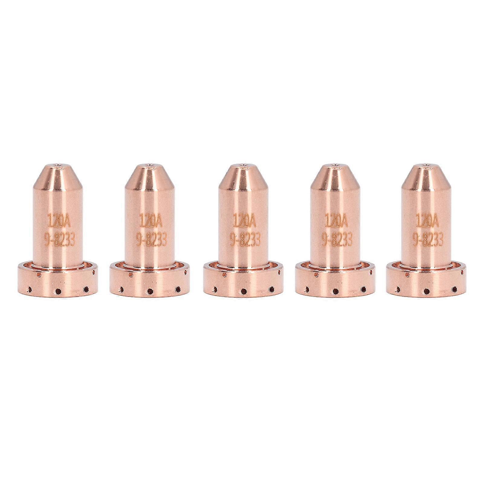 2025 5PCS Brass Nozzle Tips 9-8233 Replacement Cutting Torch Tips for Plasma Cutter SL60 SL100 Consumables