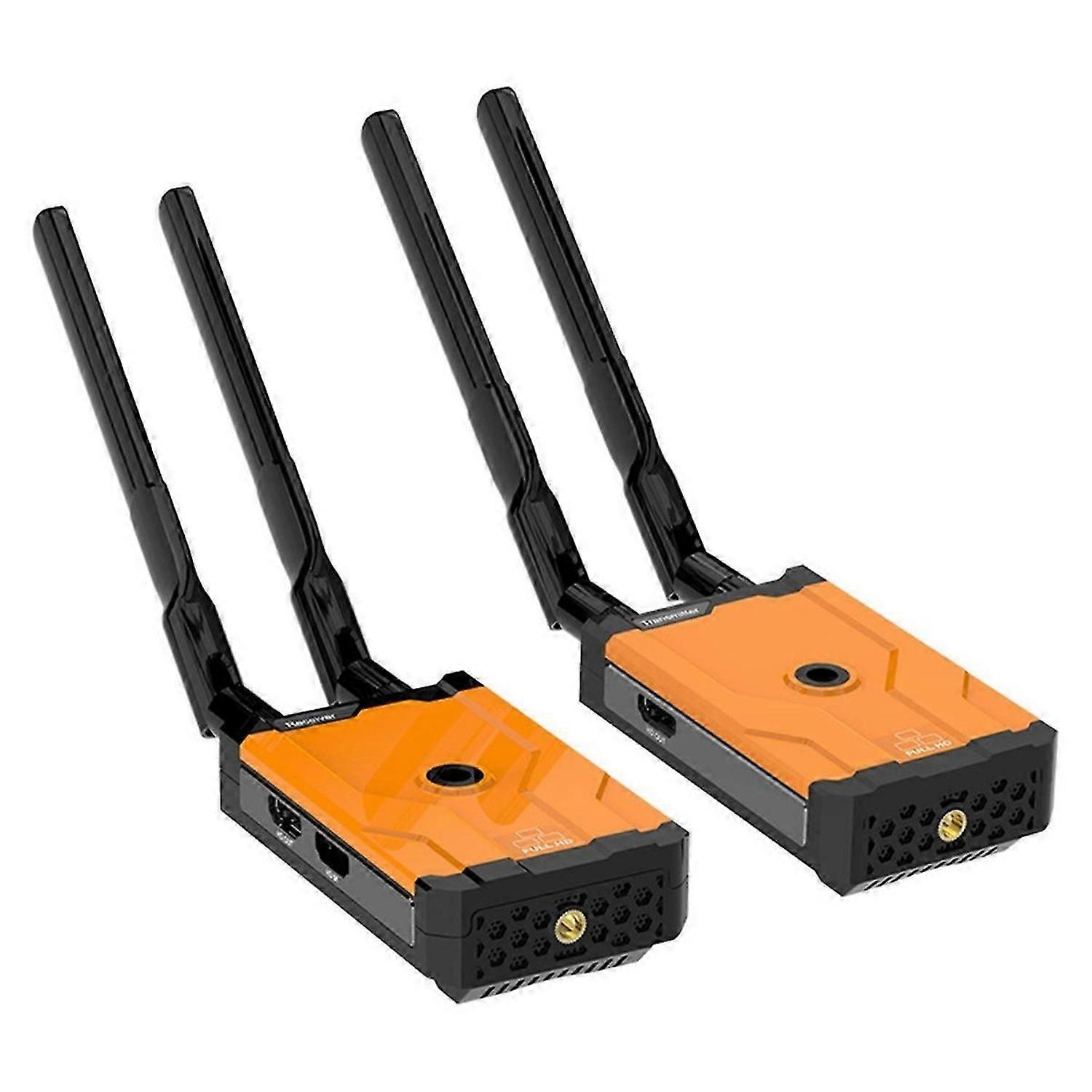 500M HDMI-Compatible Transmitter and Receiver Support One to Many Scenarios for TV/DSLR/ Projector/Laptop UK Plug