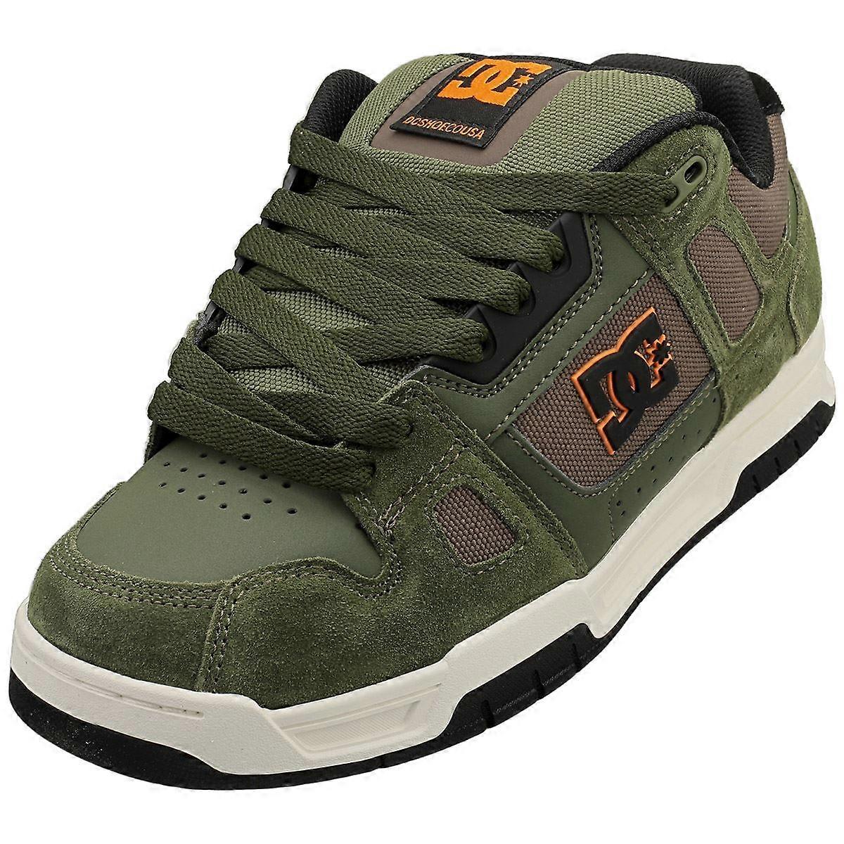 DC Shoes Stag Mens Skate Trainers in Olive