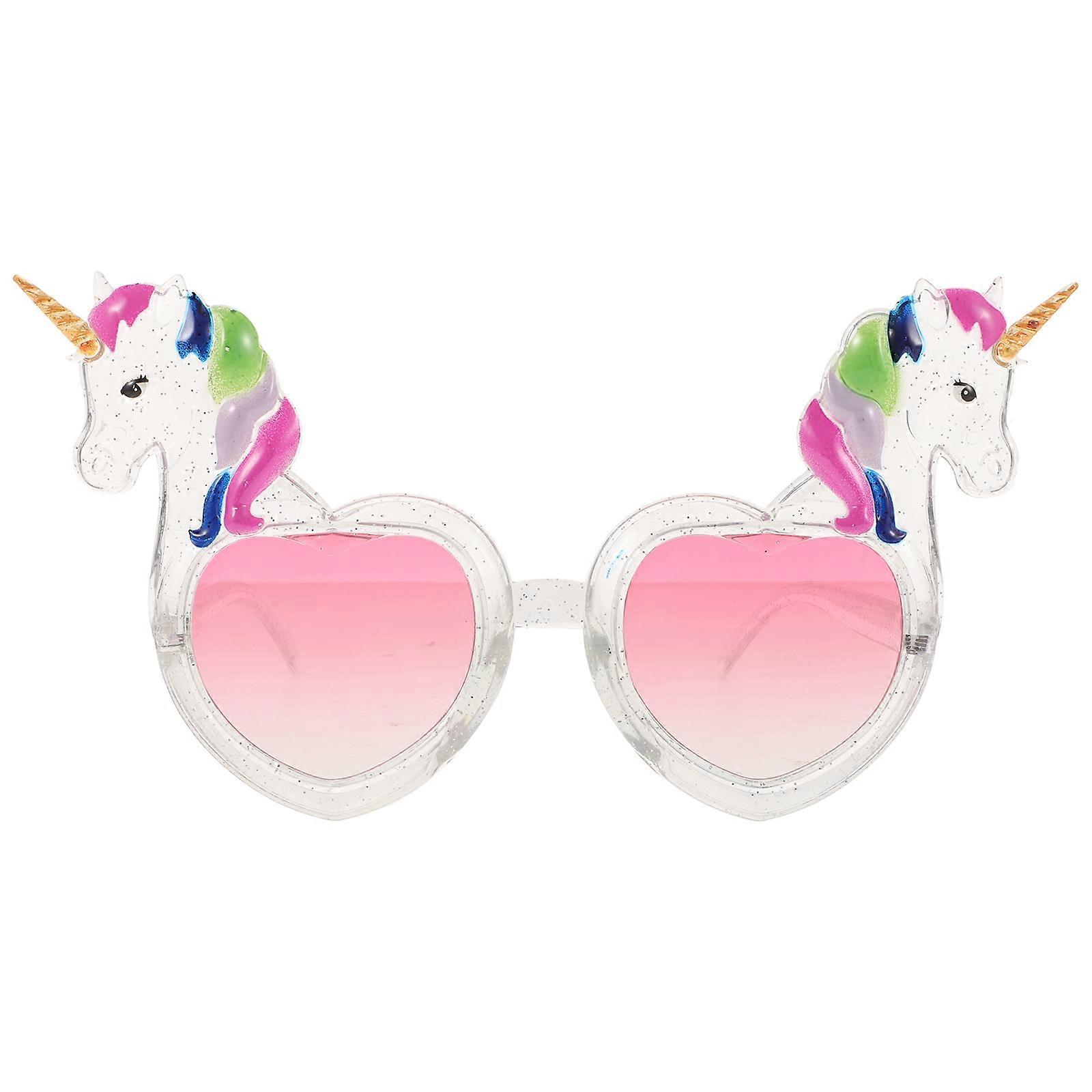 Party Eyeglasses Transparent Unicorn Design for Decoration