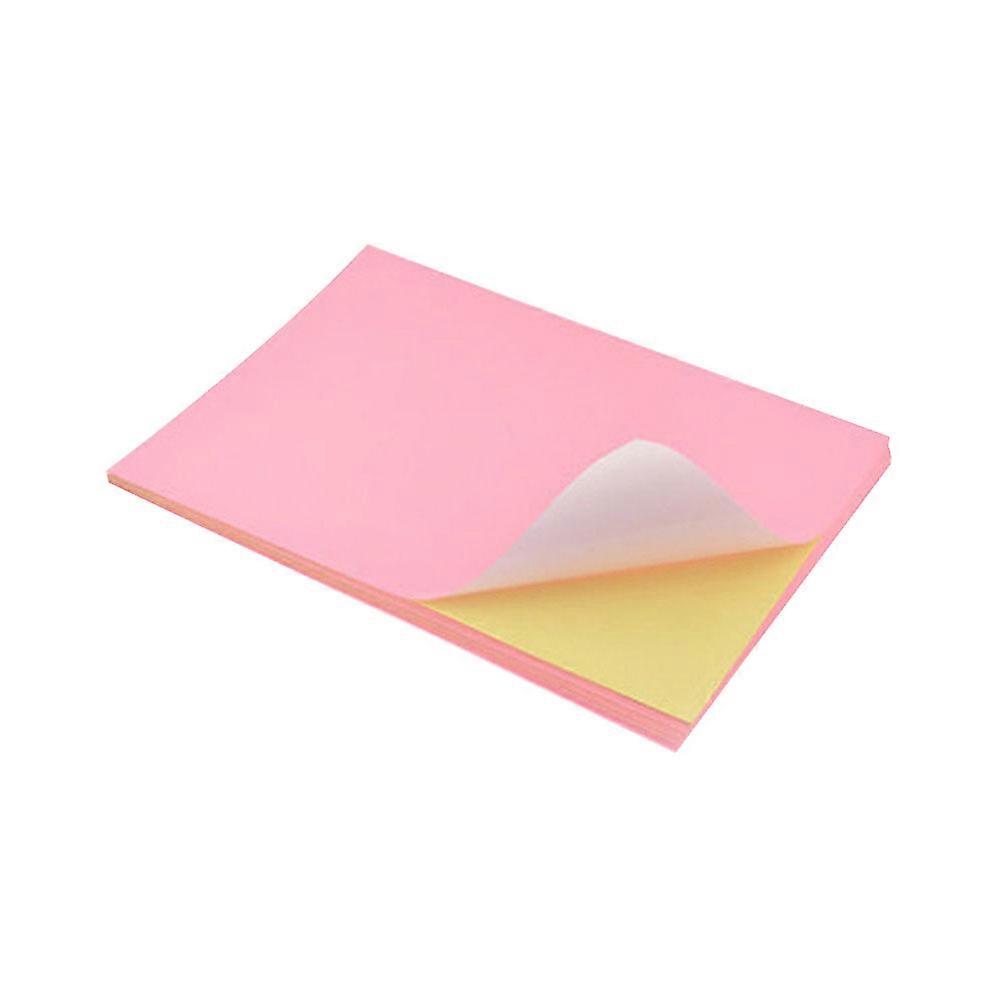 Adhesive Printing Paper A4 Colorful Label Paper for Decor 100Pcs