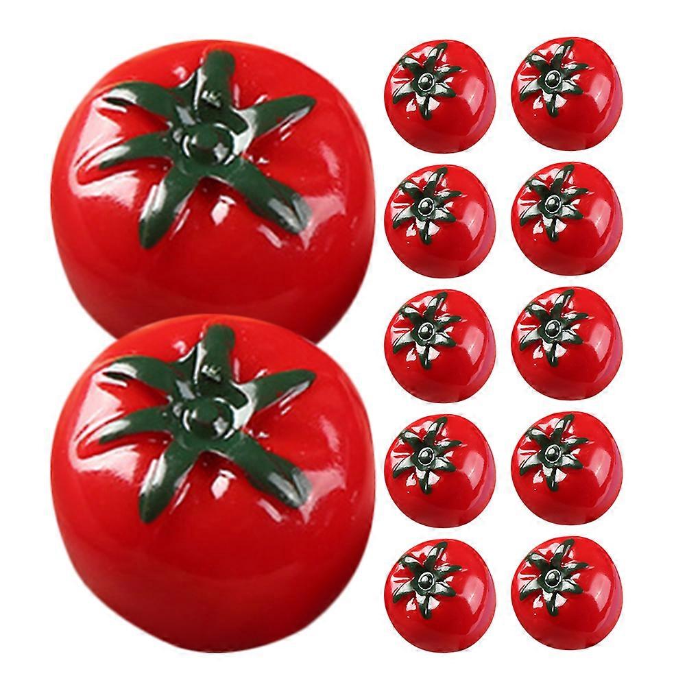 Mini Artificial Tomato Fake Miniature Tomato Models for Decor 100Pcs