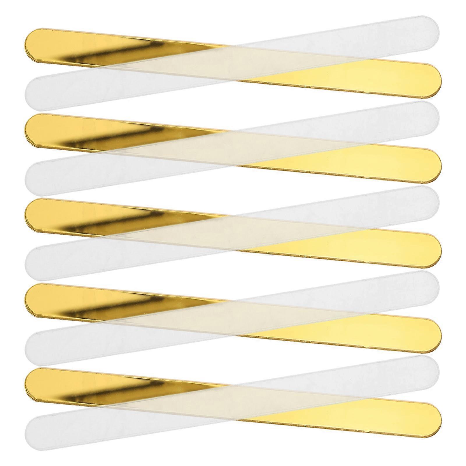 DIY Ice Lolly Stick Acrylic for Use 20Pcs Multi Color Ice Cream Sticks