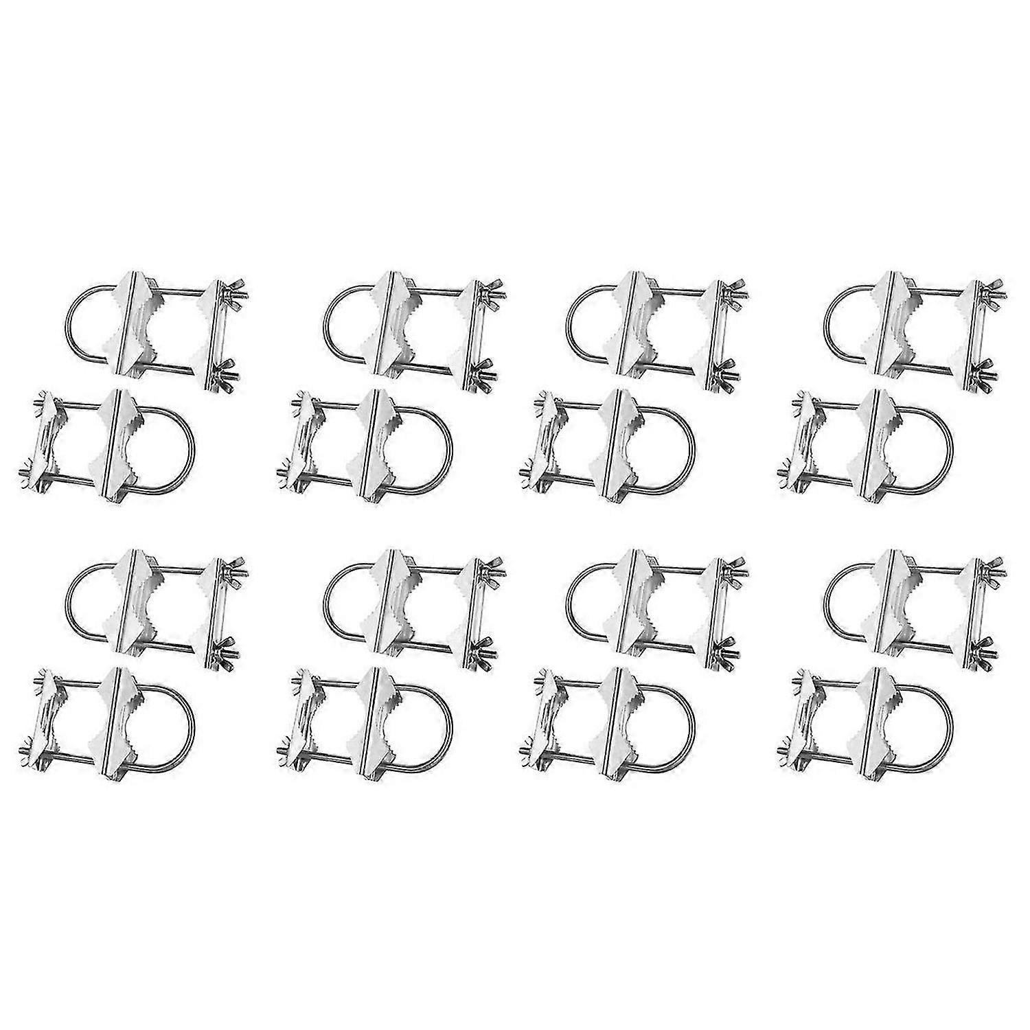 Double Antenna Mast Clamp V Jaw Block with U Bolts for TV,CB,Ham