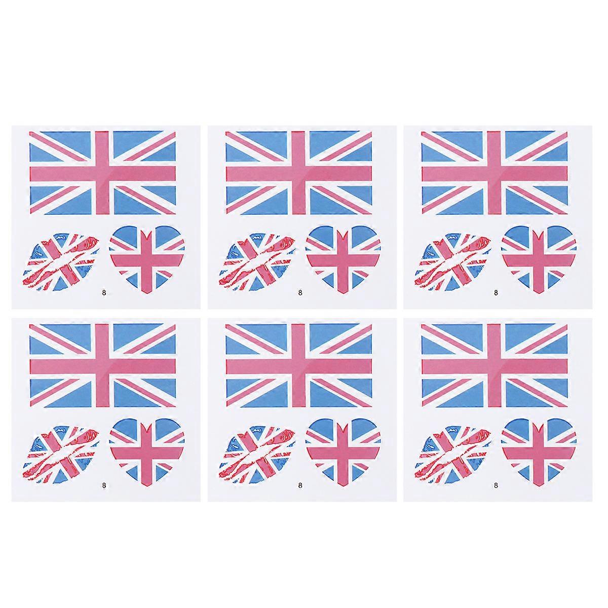 National Flag Disposable Stickers for Kids Use 25 Sheets Temporary