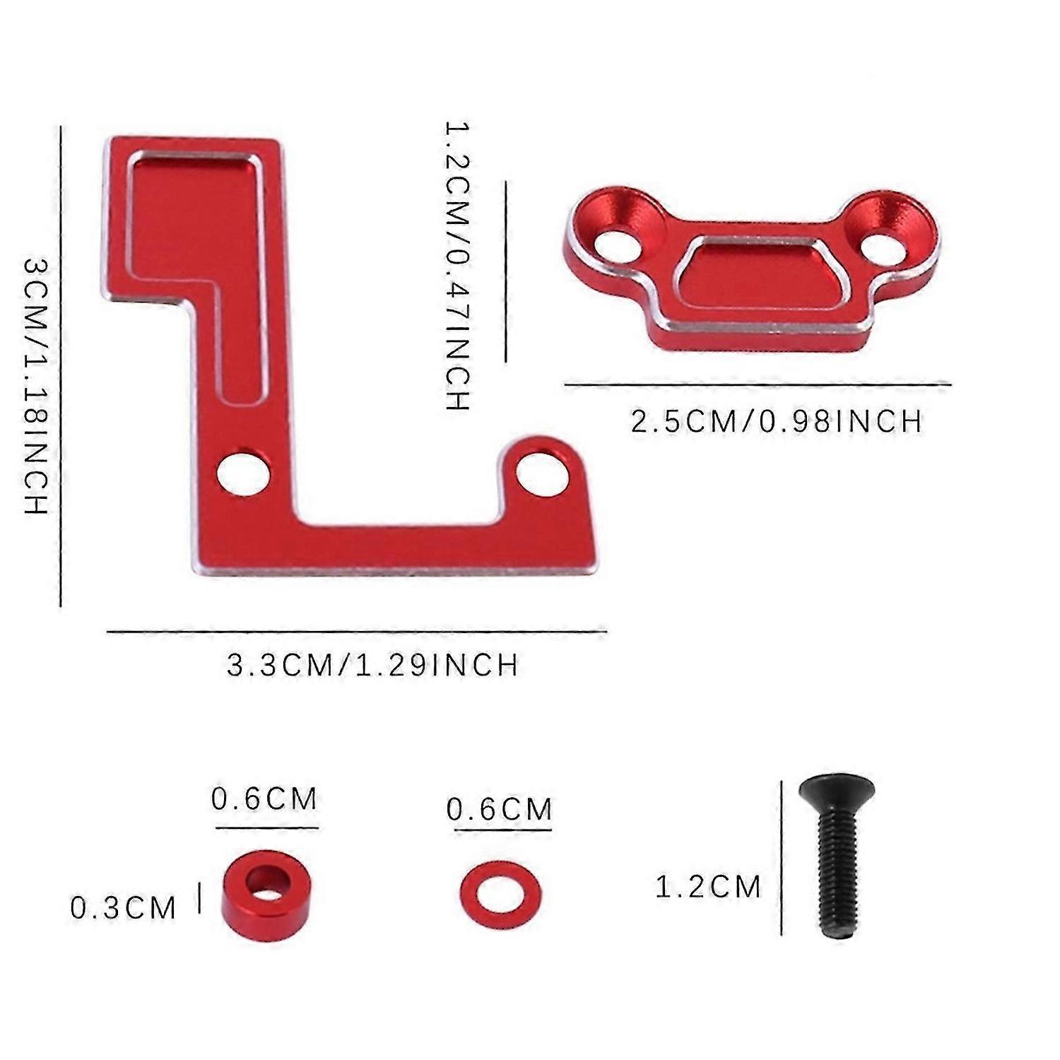 RC Car Upgrade Spindle Support Kit for 1/10 Tamiya RC Car Parts Red
