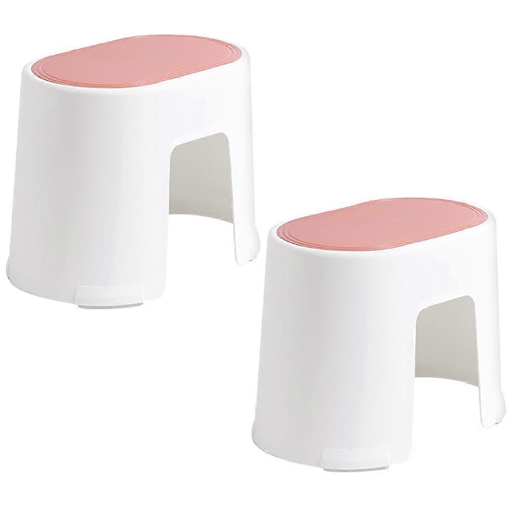 Plastic Step Stool Household Users Anti-Slip Durable 2Set