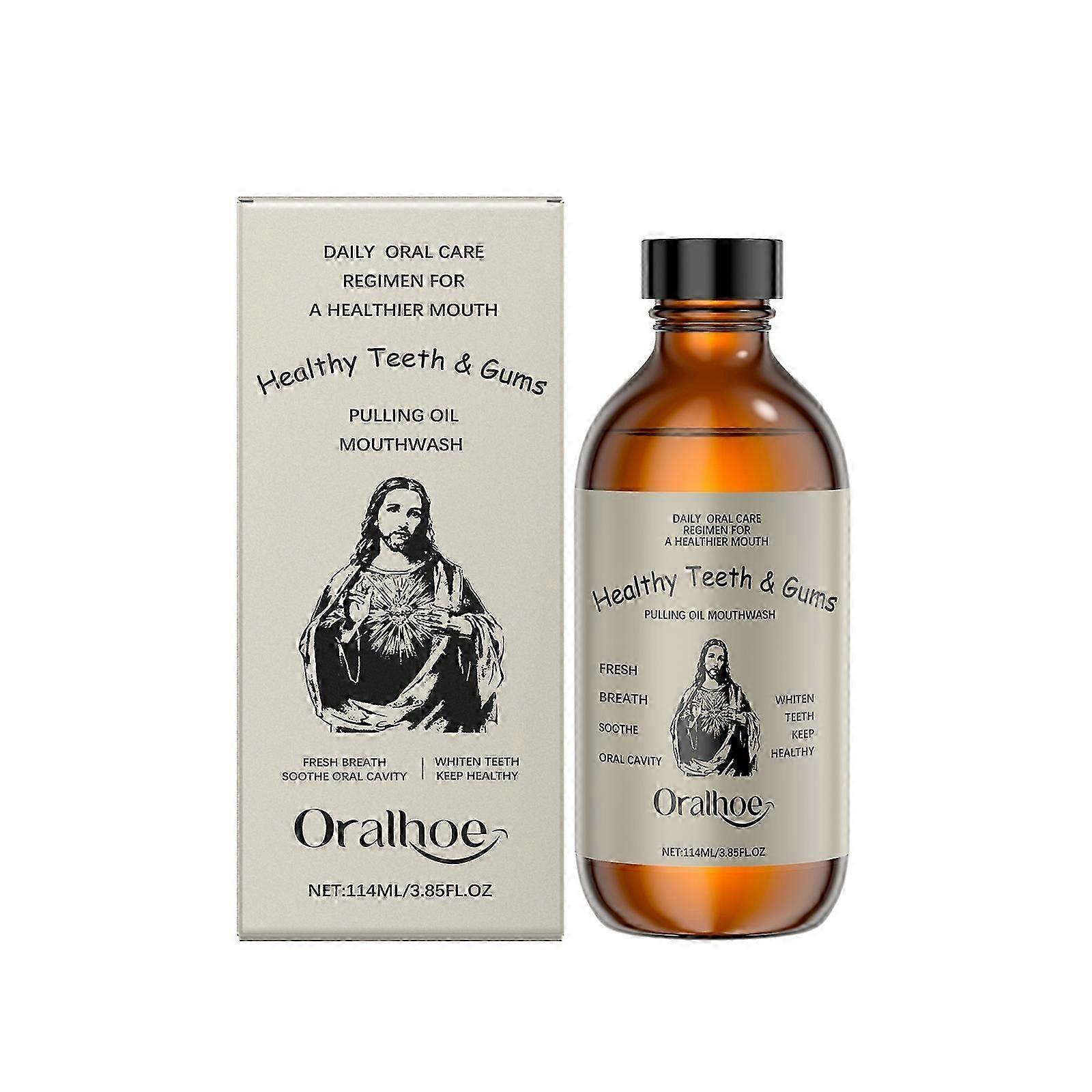 Le rince-bouche à la noix de coco Oralhoe protège et nettoie les dents, rafraîchit l’haleine, élimine les odeurs et blanchit les dents.