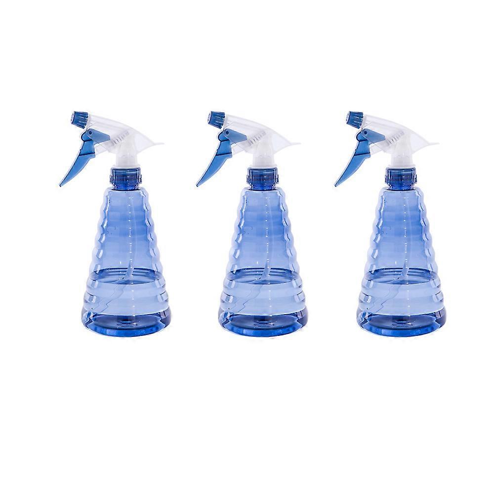 Mini Fine Mist Spray Bottle Portable Pyramid Shape Watering Spray Bottle for Home Use Blue Adjustable Mist 5Pcs