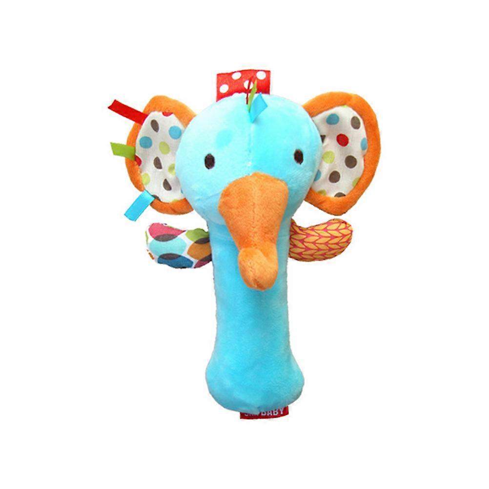 Animal Rattle Toys for Infant Grabbing with Stick Bell Shaker