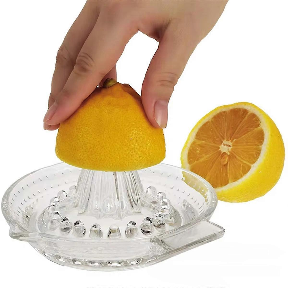 Lead-Free Glass Manual Juicer - Premium Quality for Lemons