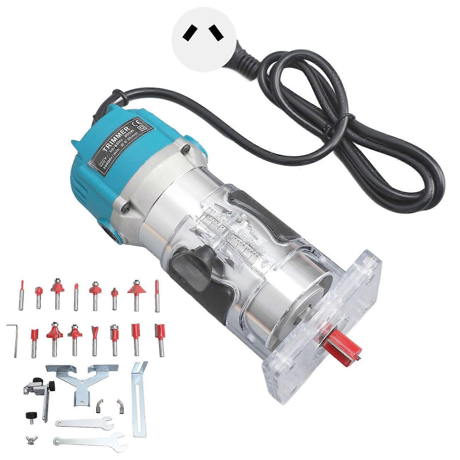 Electric Hand Wood Trimmer Compact Corded Hand Wood Trimmer Router Tool for Woodworking AU Plug 220V