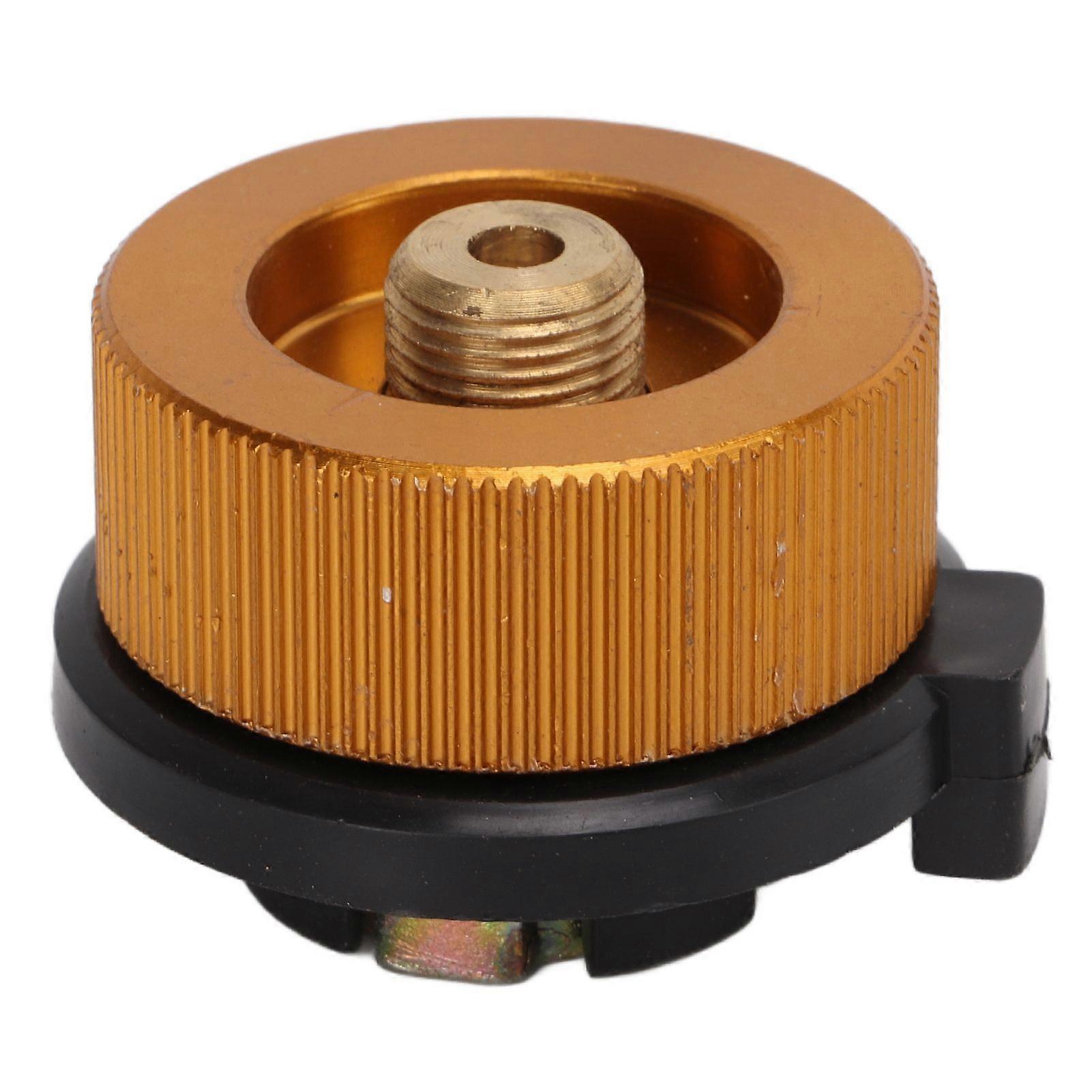 2Pcs Outdoor Camping Furnace Stove Adapter Gas Tank Converter with Self Closing Function