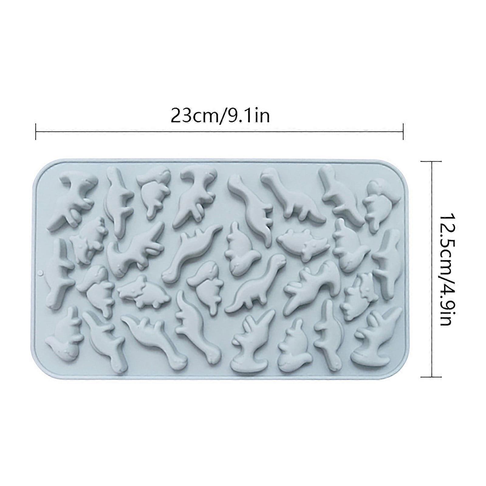 Wmhsylg Small Dinosaur Shaped Baking Tray Ice Cube Making Mold Silicone Biscuits Mold Jurassics Theme Various Shapes Blue