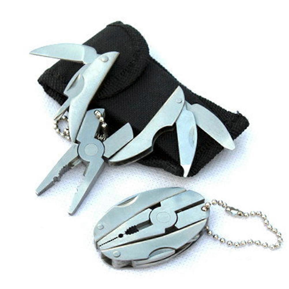 Foldable Stainless Steel Multi-Tool Pliers for Outdoor Use Mini Multifunctional