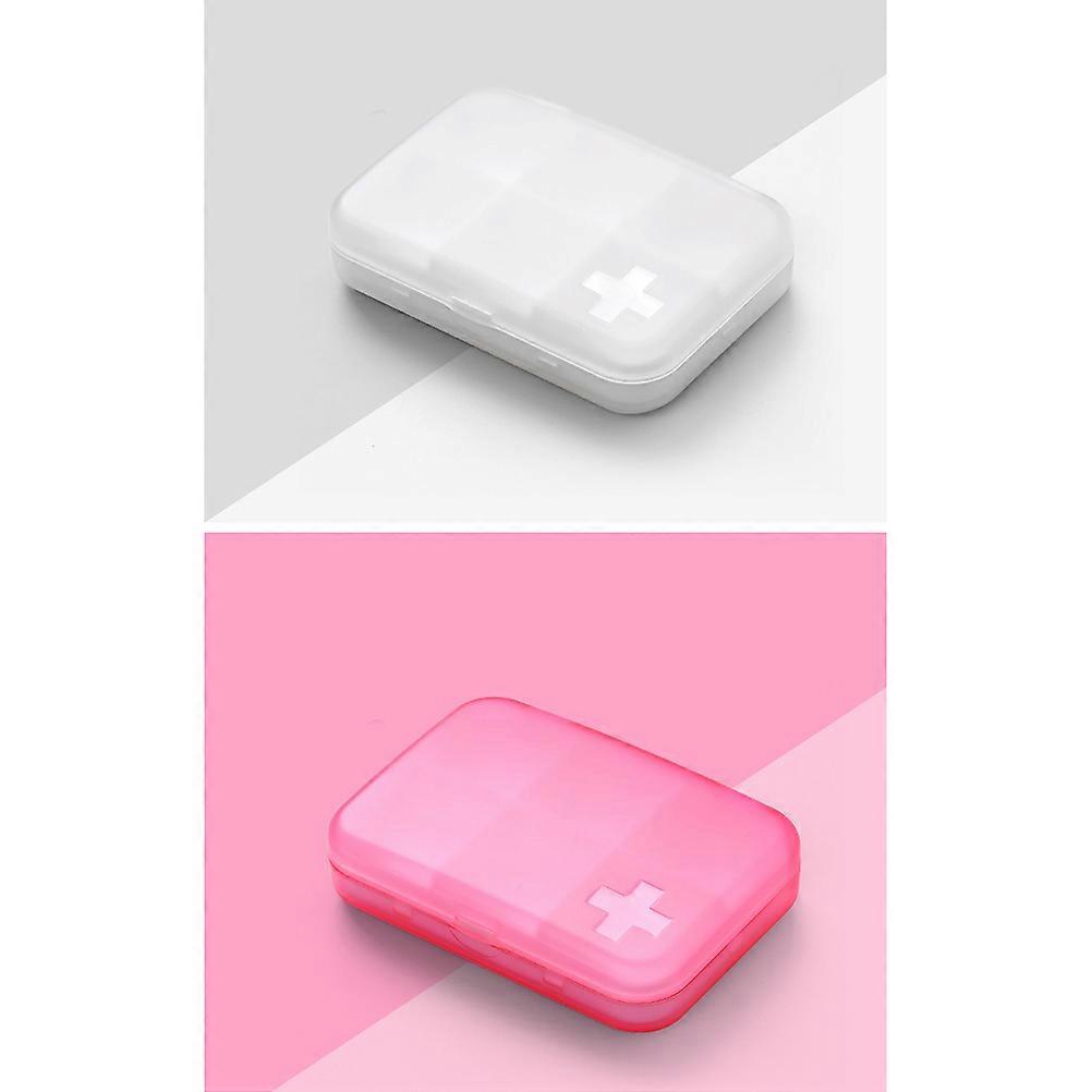 Travel Medicine Organizer Box for Pill Storage 1Set 42 Compartments Pink