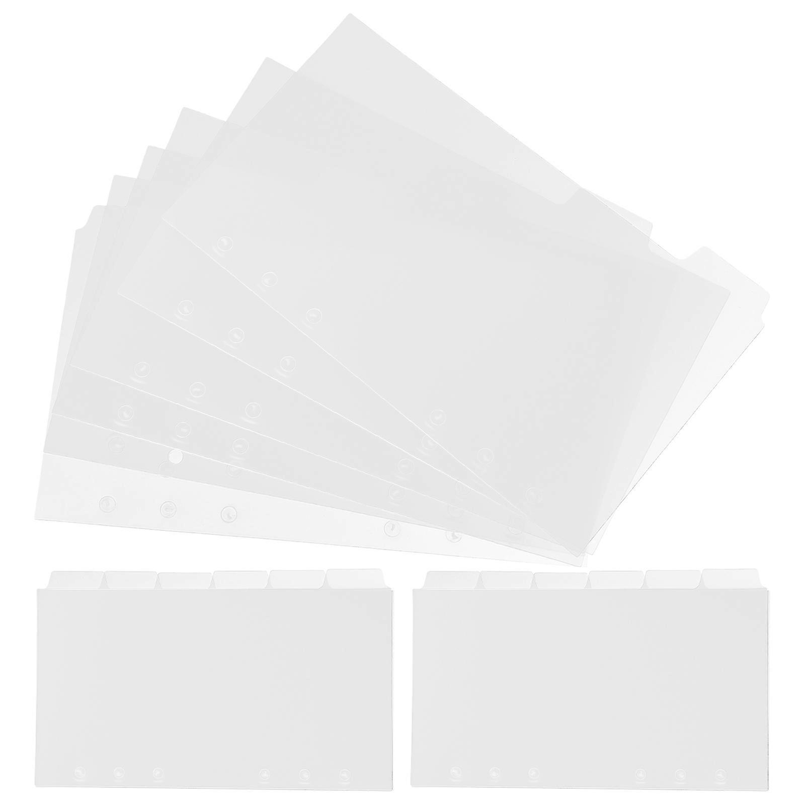 File Dividers for Binder 36 Sheets of Transparent Plastic Dividers