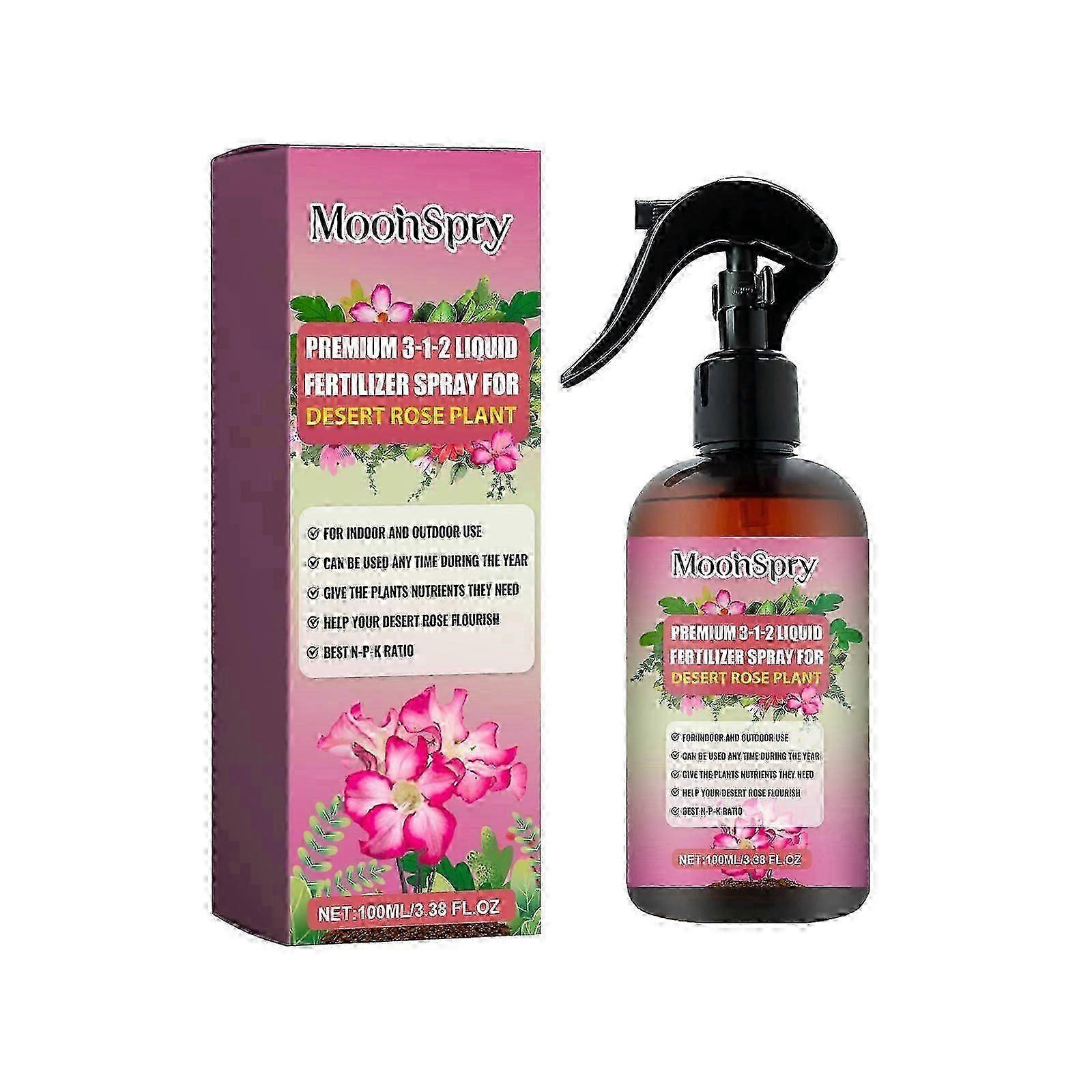 Premium 3-1-2 Liquid Fertilizer Spray For Desert Rose Plant, Special Fertilizer For Desert Rose Soil Nutrition And Seedling Fertilizer