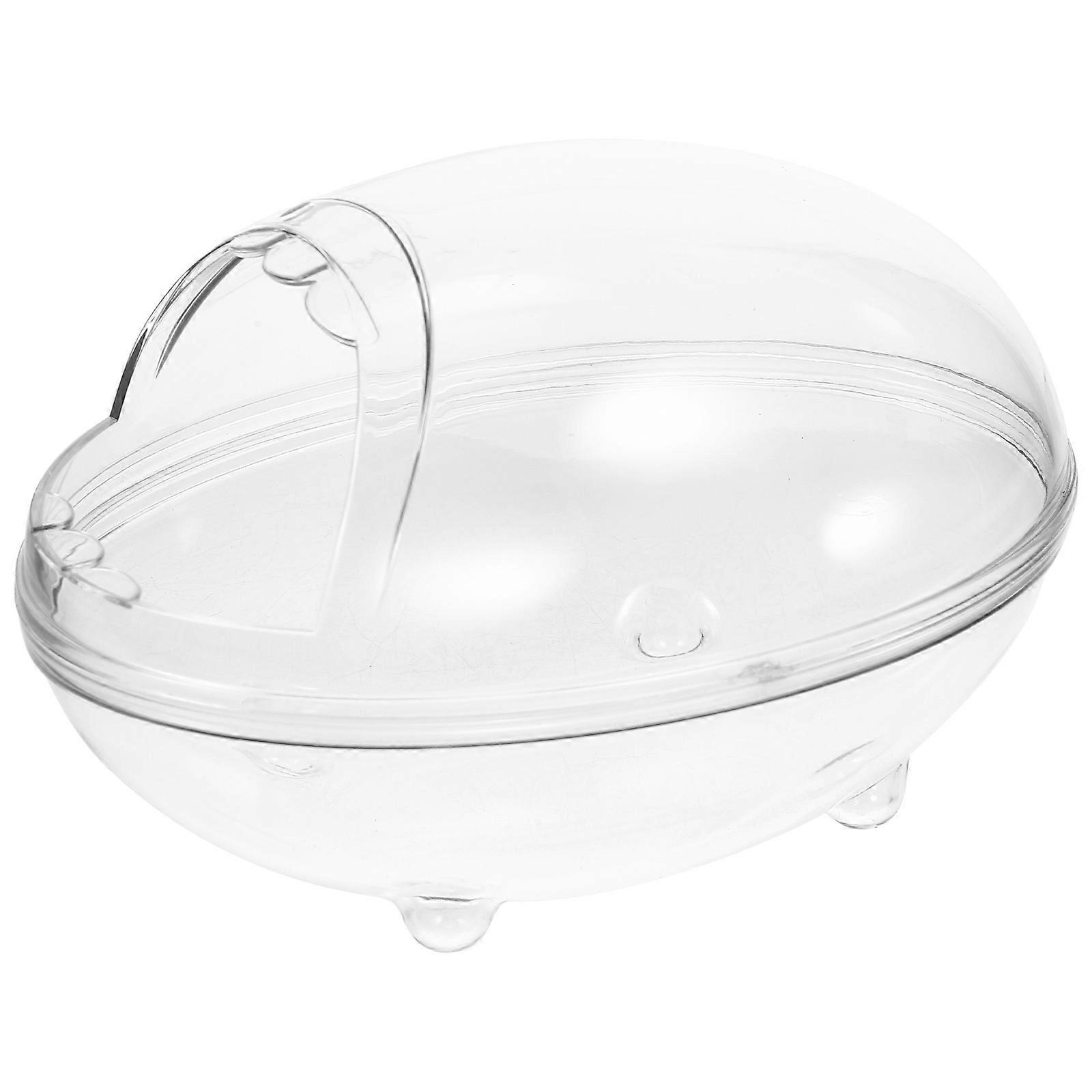 Hamster Sand Box Hamster Toilet Container Home Use Transparent Pet Material 1Pack