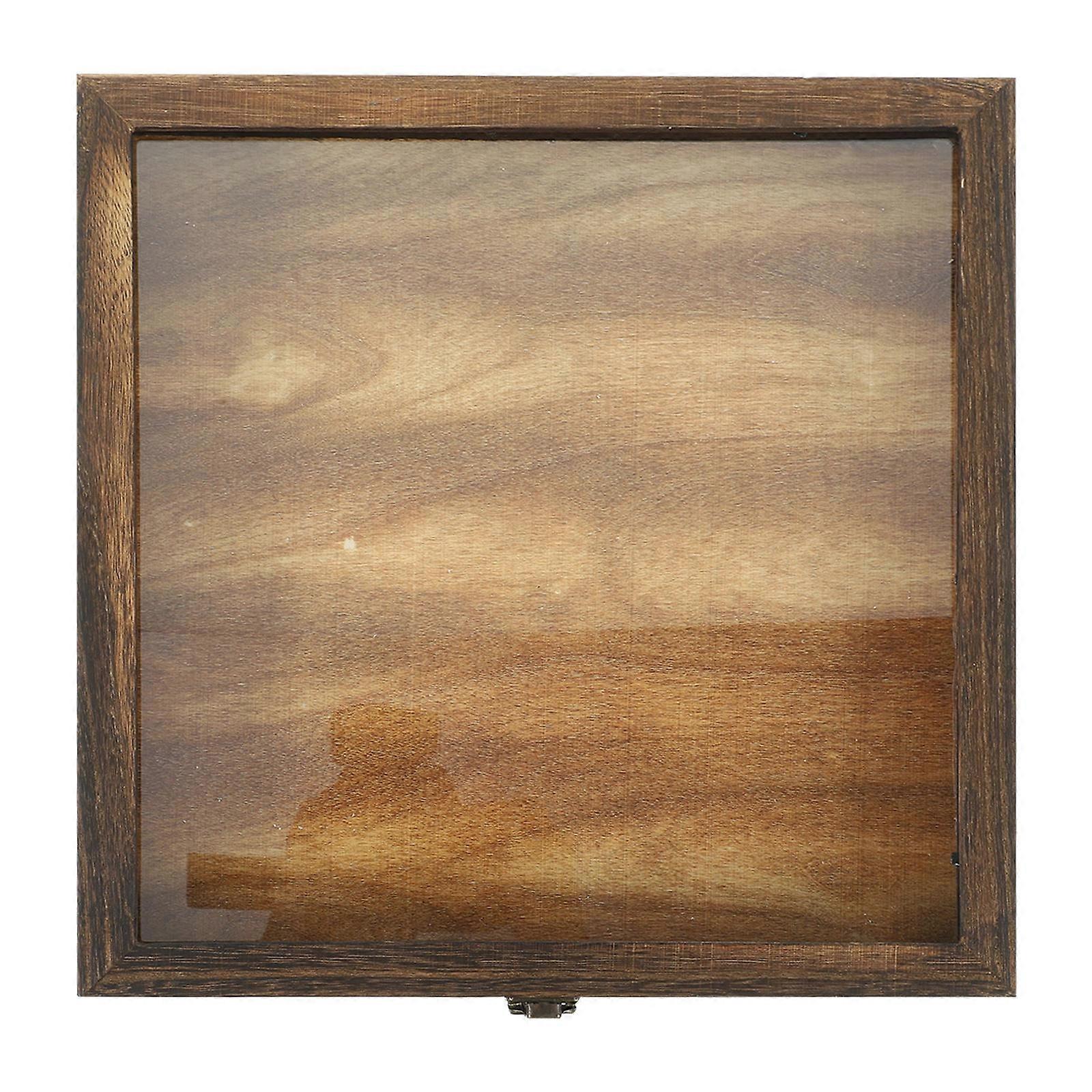 Wooden Insect Display Case for Storage Use 4Pcs Specimen Protective Box with Eva Pad
