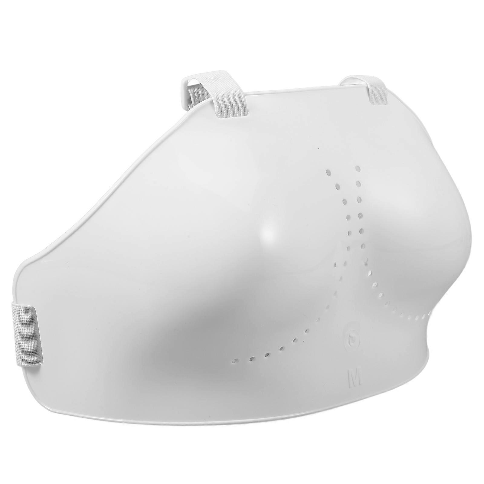 Ergonomic Fencing Chest Guard Protector for Defense 2Pcs White PVC