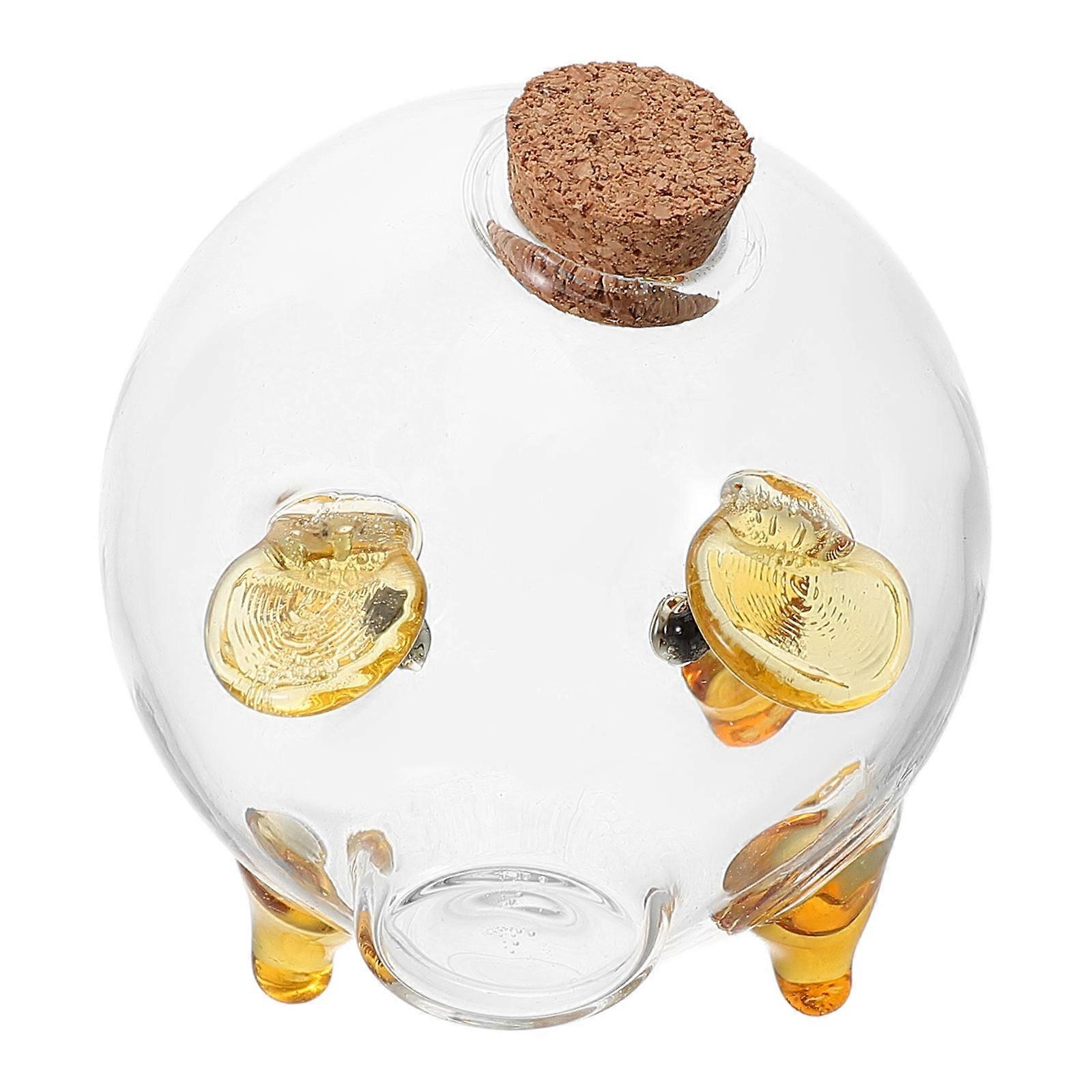 Whimsical Touch Mini With Transparent Storage Jar 5Pcs Ideal For Mini Garden Decor Children Home Decoration 3×13.8×2.8in