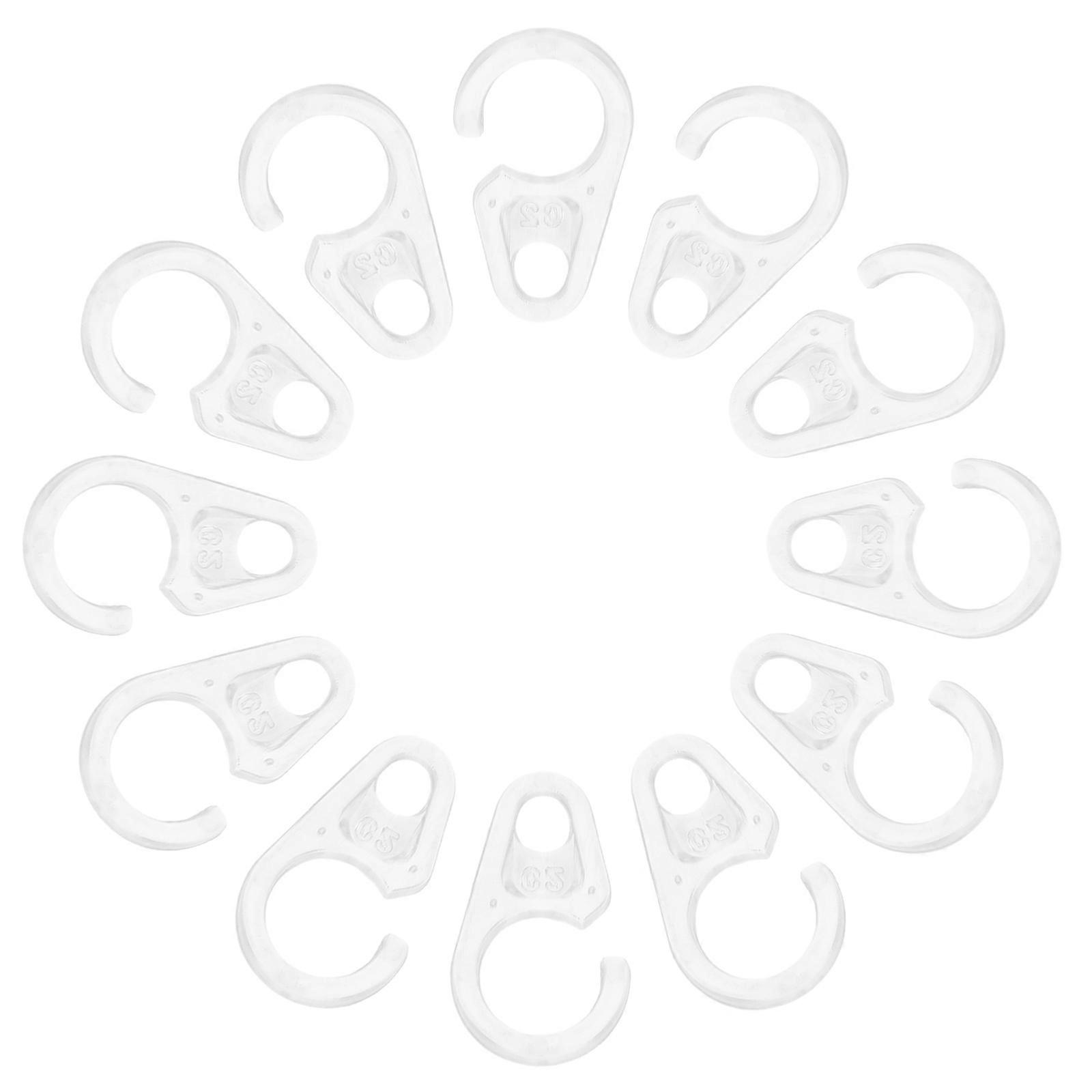 Plastic Shower Curtain Rings for Hanging Hooks Transparent 100Pcs
