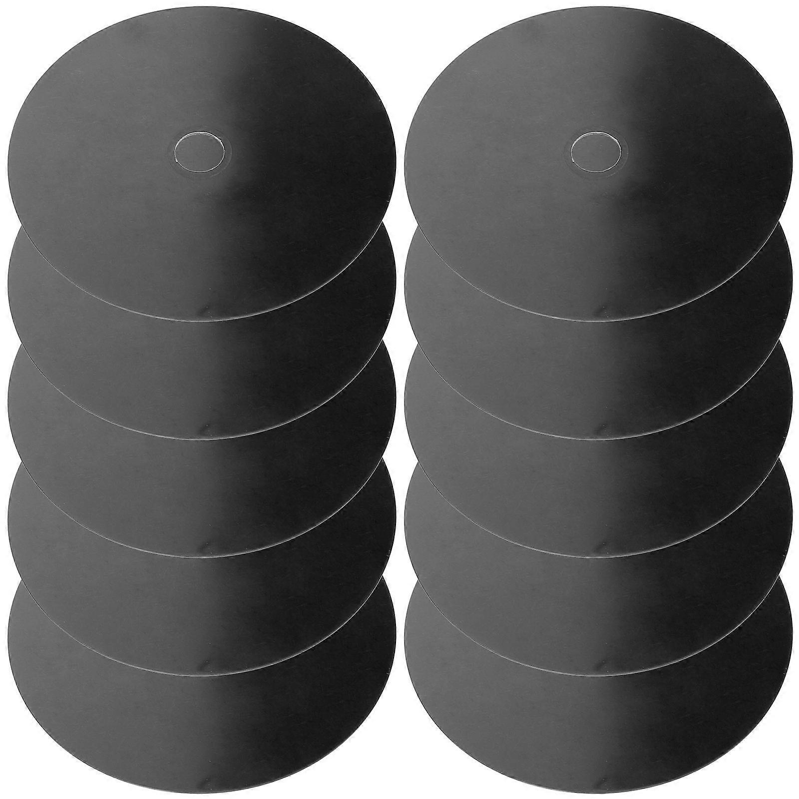 Decorative Disks Cd Decoration for Decor 20Pcs Black Optical Disk Set
