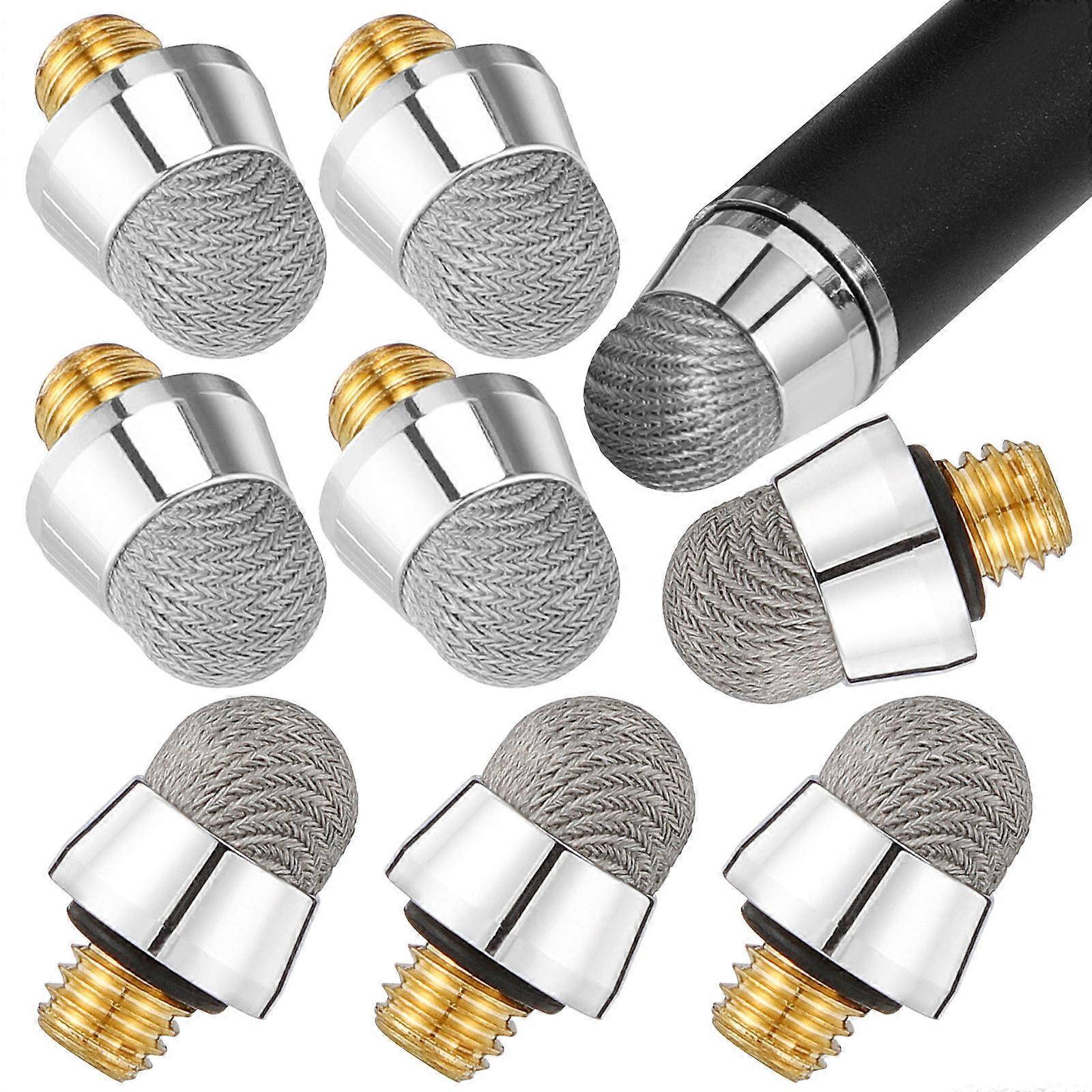 Stylus Pen Replacement Tips M5 External Thread for Capacitive Pen 30Pcs Silver