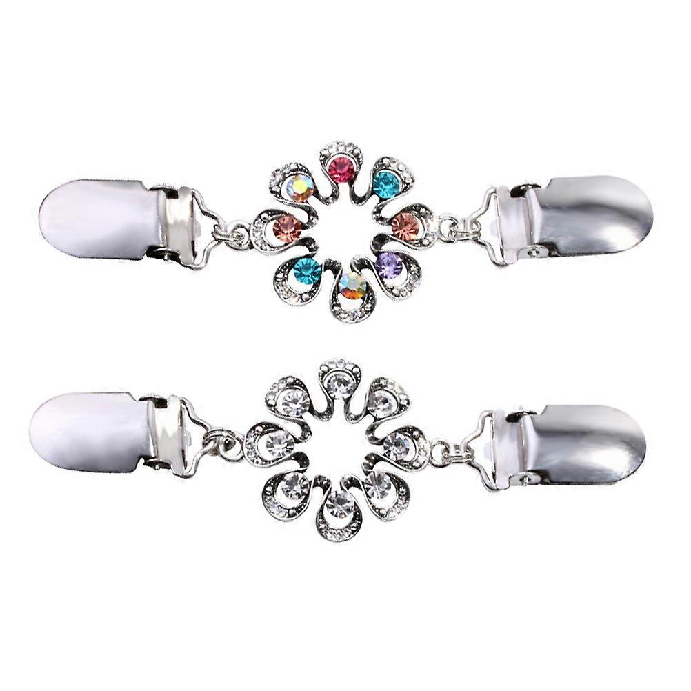 Practical Shawl Clips Sweater Clips Alloy Vintage Style with 2Sets Included