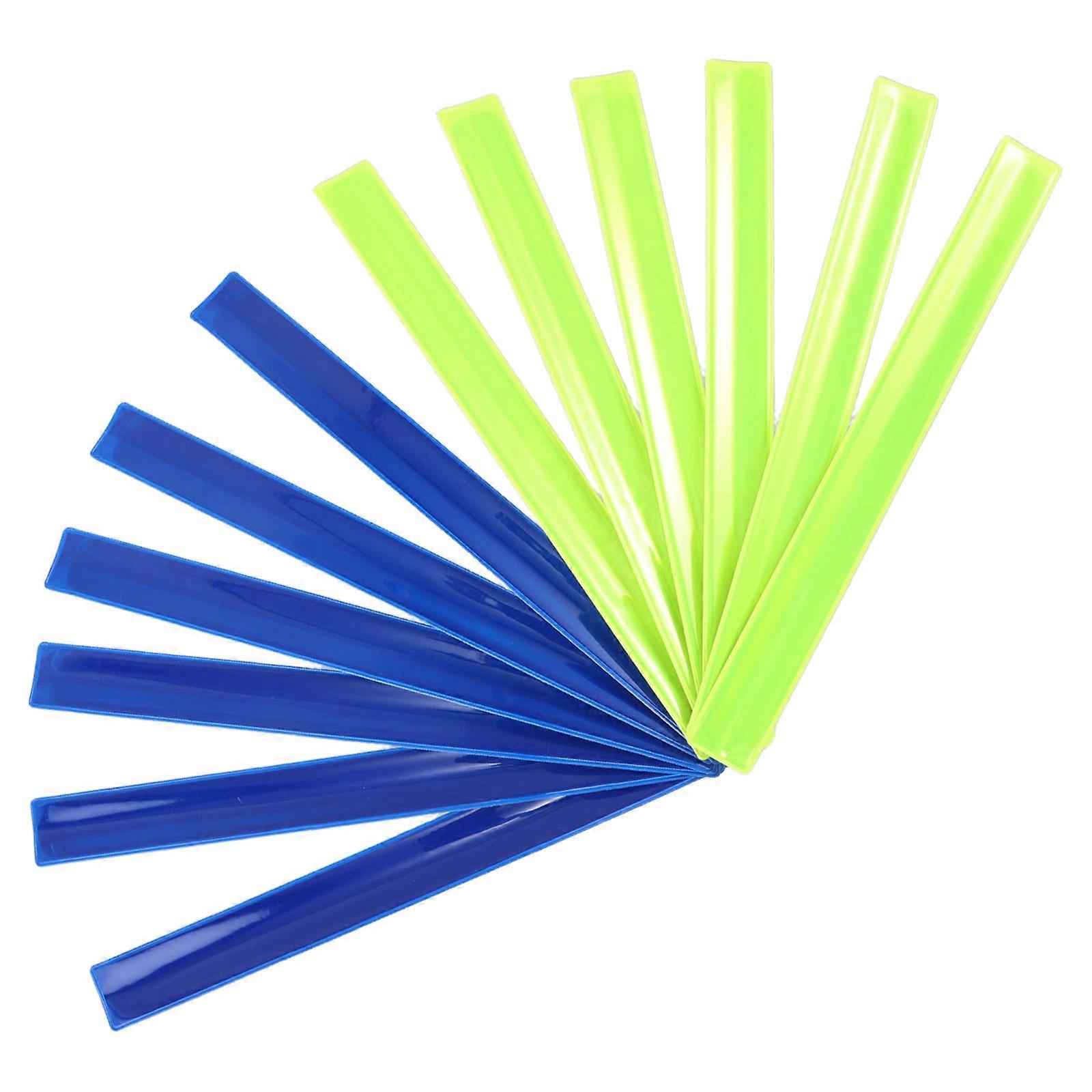 Luminous Reflective Wristbands for Event Safety 60Pcs Slap Bracelets