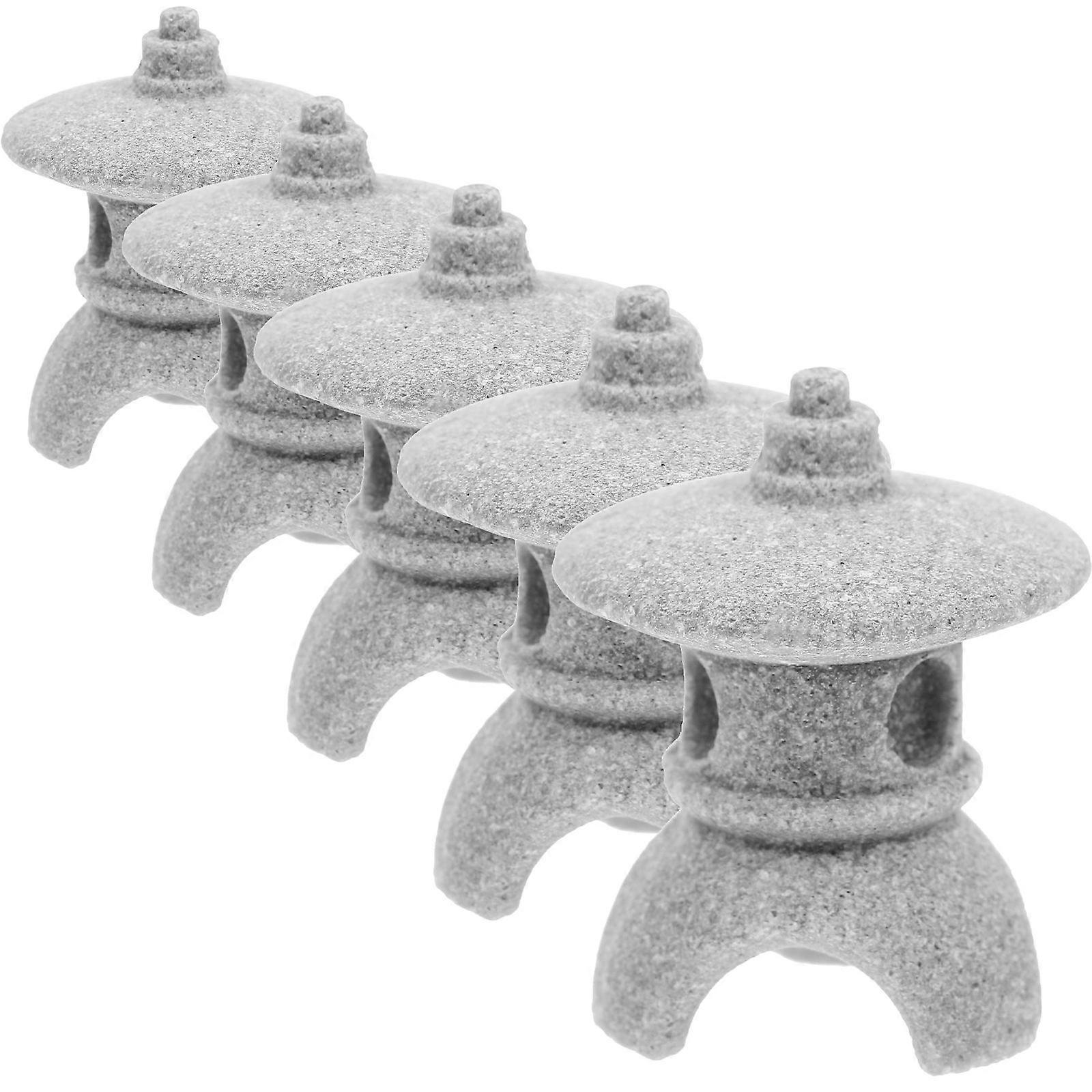 Miniature Pavilion Decor for Decoration 15Pcs Simulation Garden Pavilion