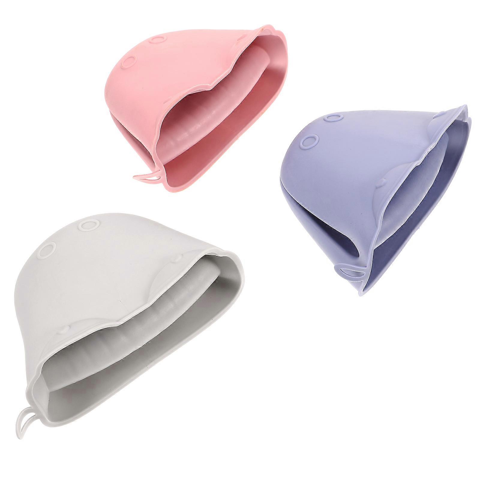 Microwave Oven Mitt Hippo Shape for Baking 6Pcs Protective Oven Gloves