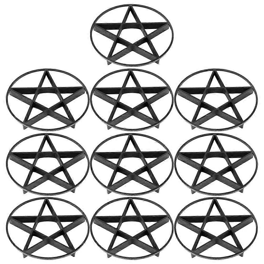 Plastic Flowerpot Feet Pot Riser Pad to Protect Roots 10Pcs Set