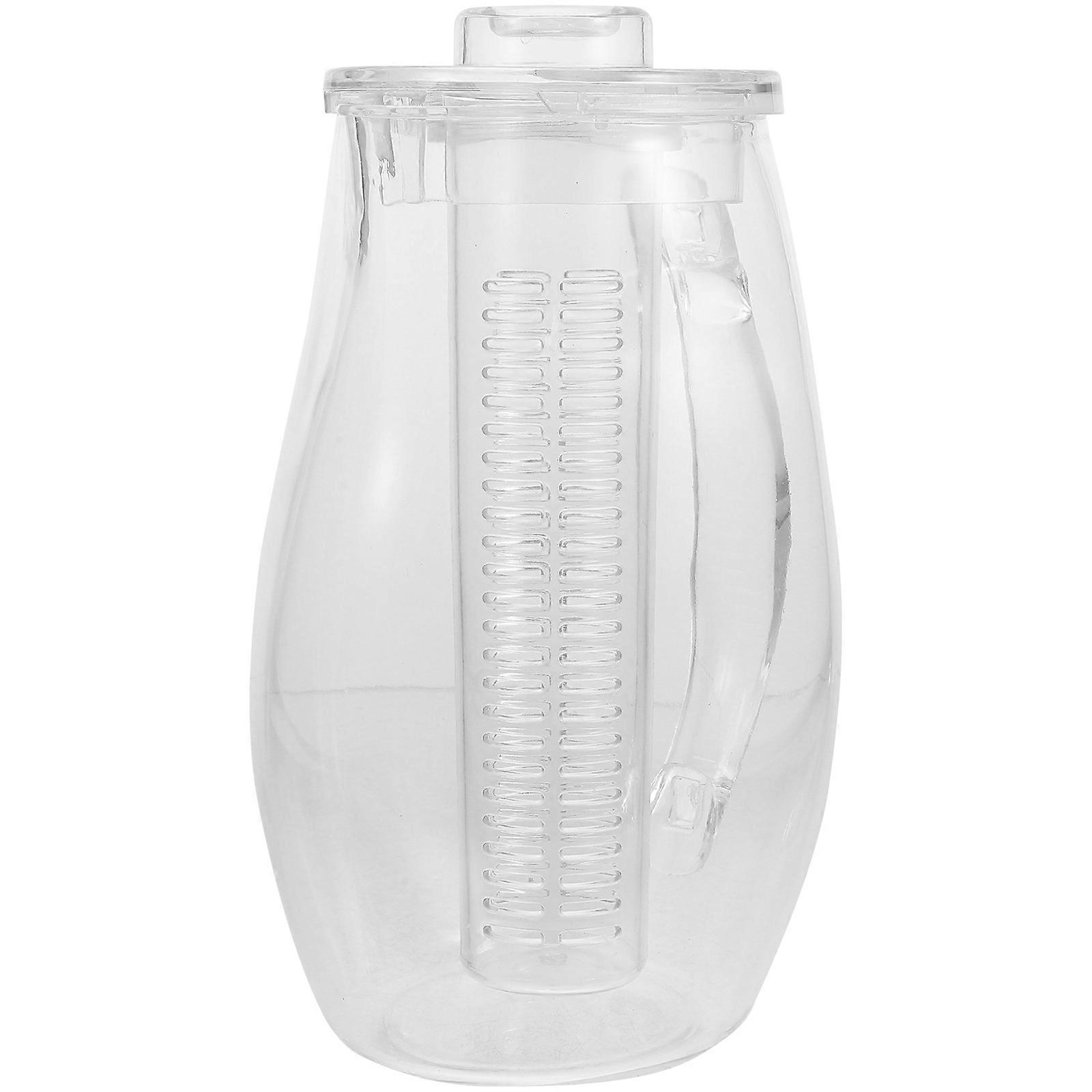 2Pcs Tea Kettle With Handle Spill-Proof Design Suitable For Household And Office Tea Brewing Transparent Acrylic 2.5L