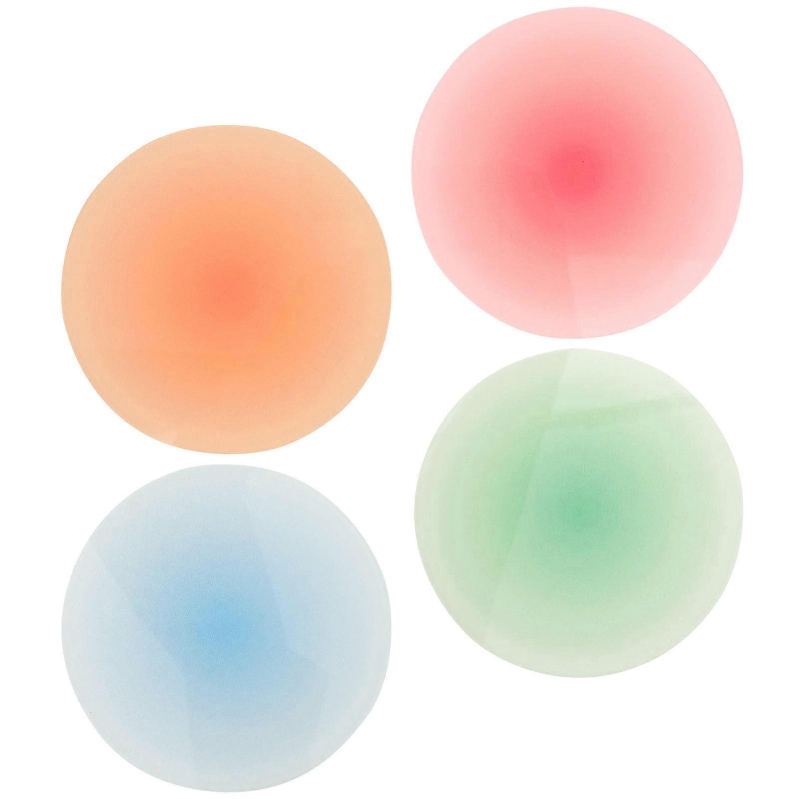 Set Of 8 Pcs Round Heat Resistant Acrylic Coasters Perfect For Home Office Restaurant Use In Assorted Colors